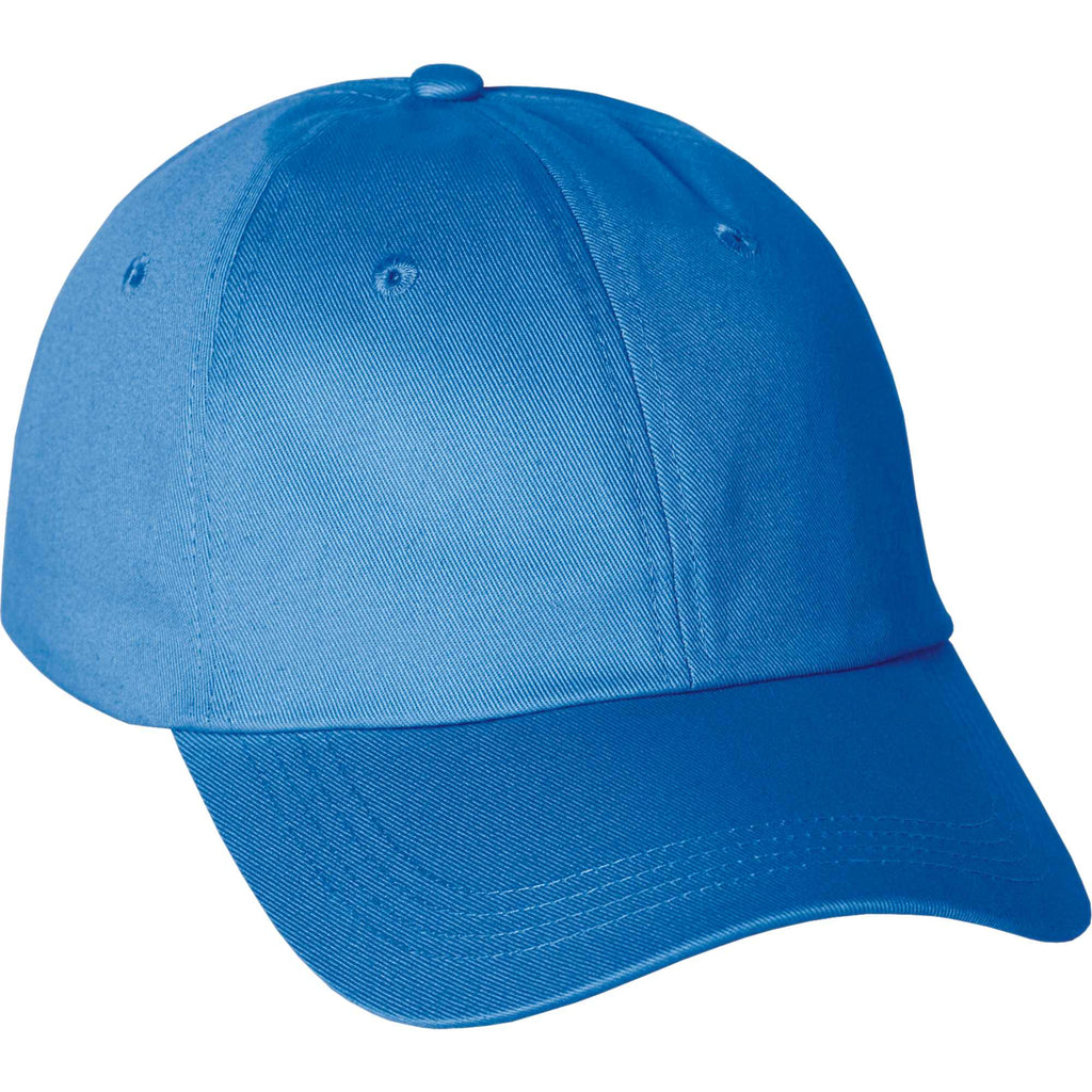 Apex Unstructured Chino Twill Ball Cap Transfer - Olympic Blue - Flat