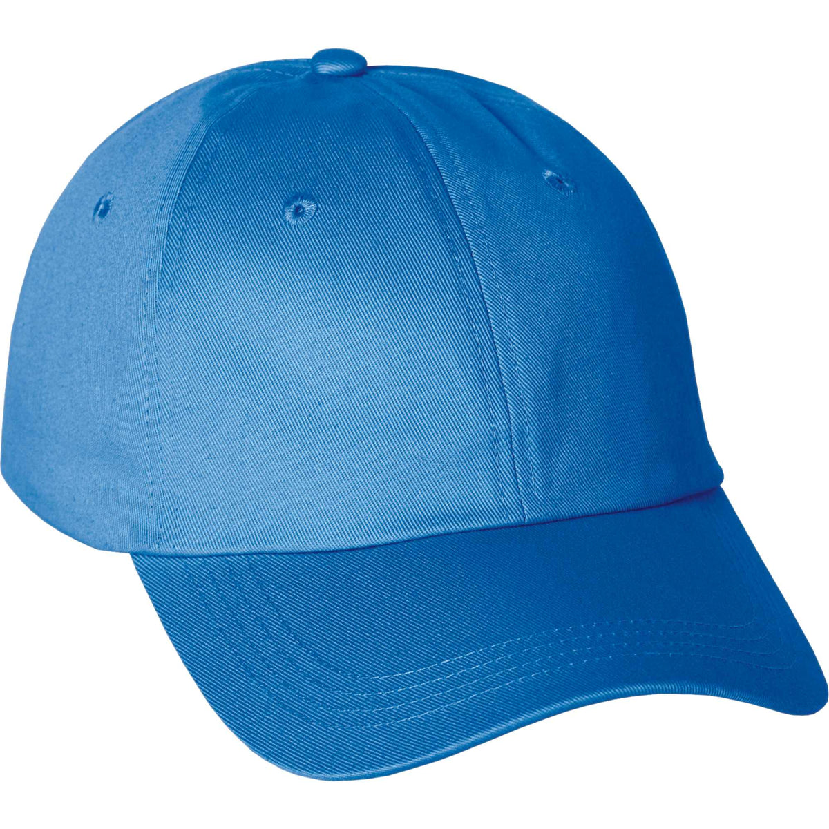 Apex Unstructured Chino Twill Ball Cap Transfer - Olympic Blue - Flat