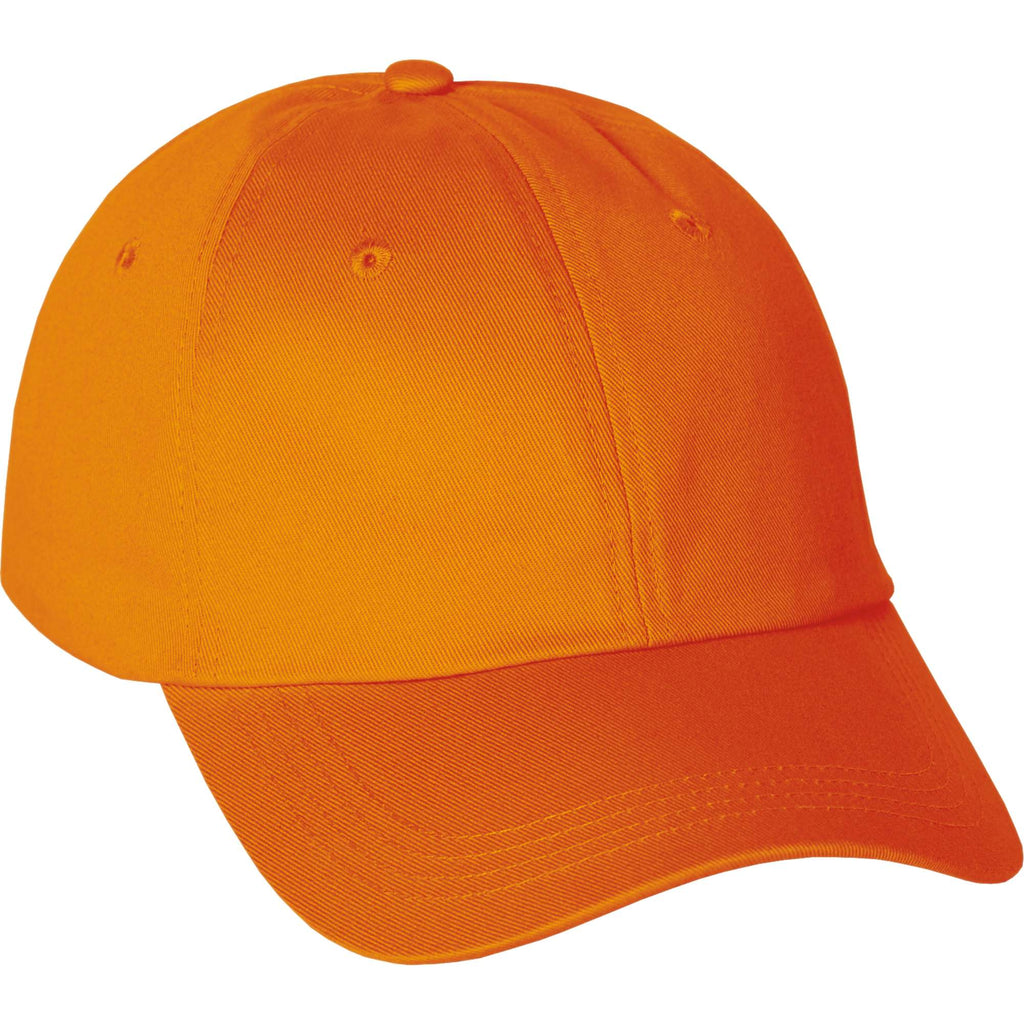 Apex Unstructured Chino Twill Ball Cap Transfer - Saffron - Flat