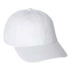 Apex Unstructured Chino Twill Ball Cap Transfer - White - Flat 2