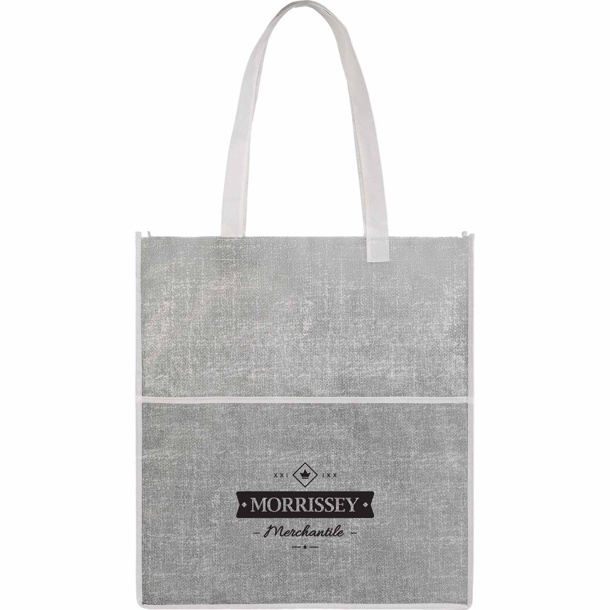 Apollo Recycled Convention Tote with Pen Loop - Black - Front