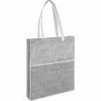 Apollo Recycled Convention Tote with Pen Loop - Black - Right Angle