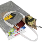 Apollo Recycled Convention Tote with Pen Loop Full Color - Black - Propped