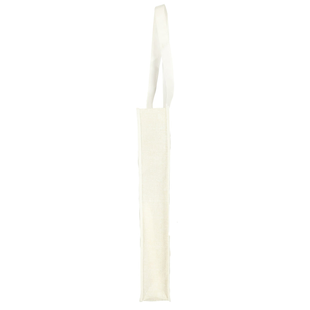 Apollo Recycled Convention Tote with Pen Loop Full Color - Natural - Right Side