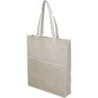 Apollo Recycled Convention Tote with Pen Loop - Natural - Left Angle