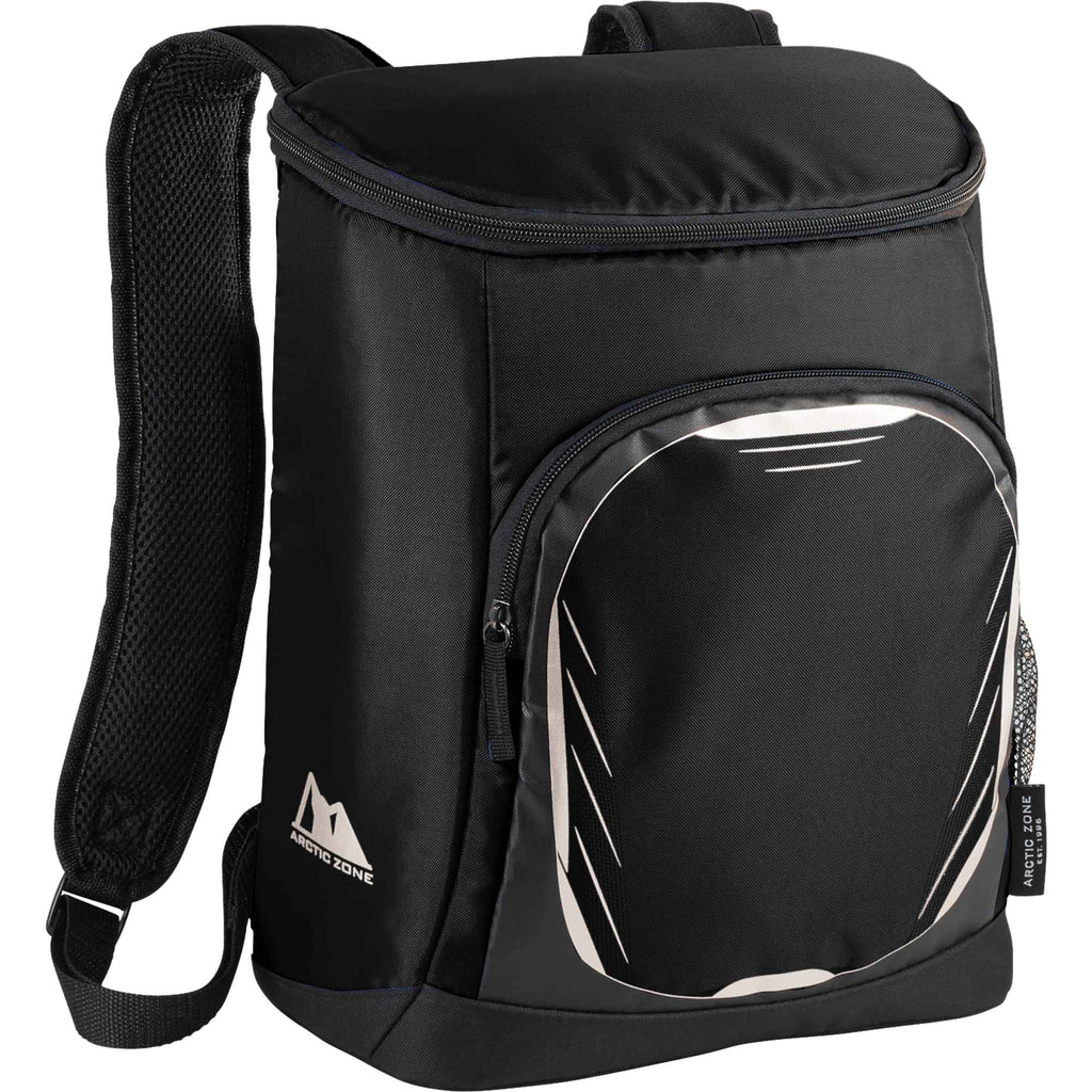 Arctic Zone Cooler Backpack for 18 Cans Embroidery - Black - Photo 2