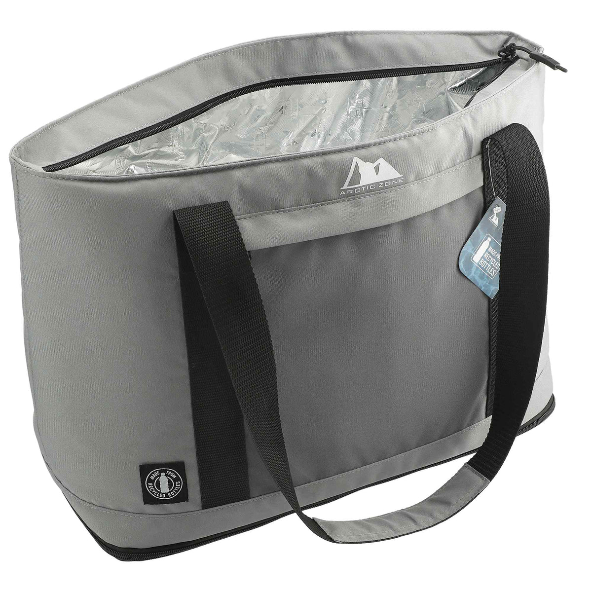 Arctic Zone Expandable Recycled Cooler, 25 to 50 Cans Transfer - Gray - Right Angle 4