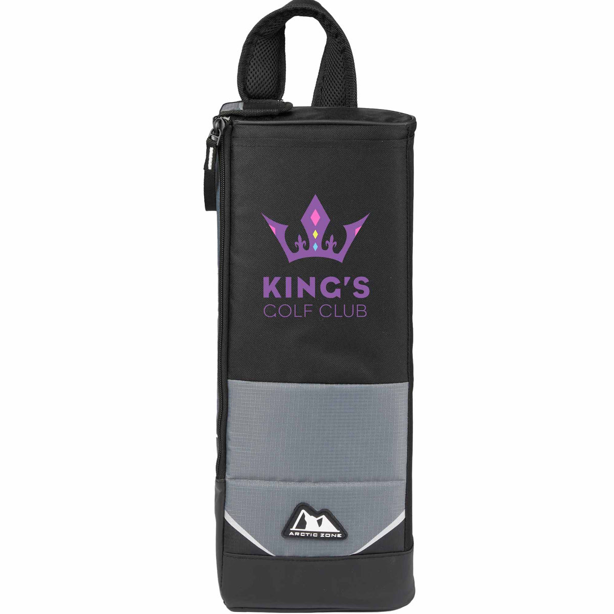 Arctic Zone Golf Bag Cooler for 6 Cans Embroidery - Black - Front