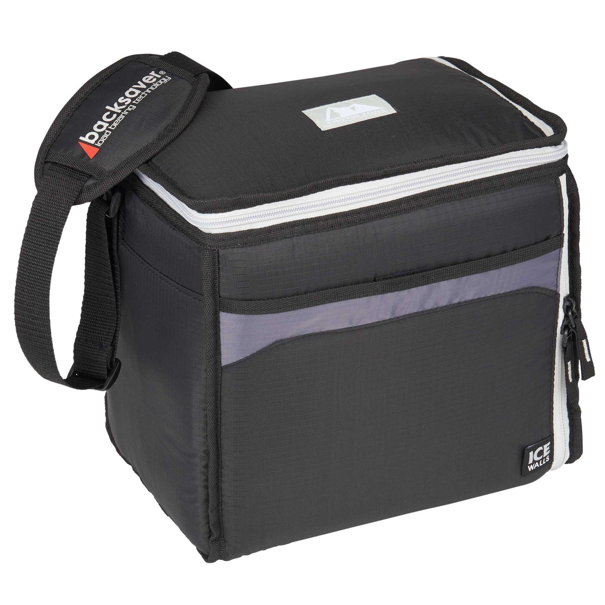 Arctic Zone Ice Wall Cooler for 24 Cans Embroidery - Black, Grey - Photo 6