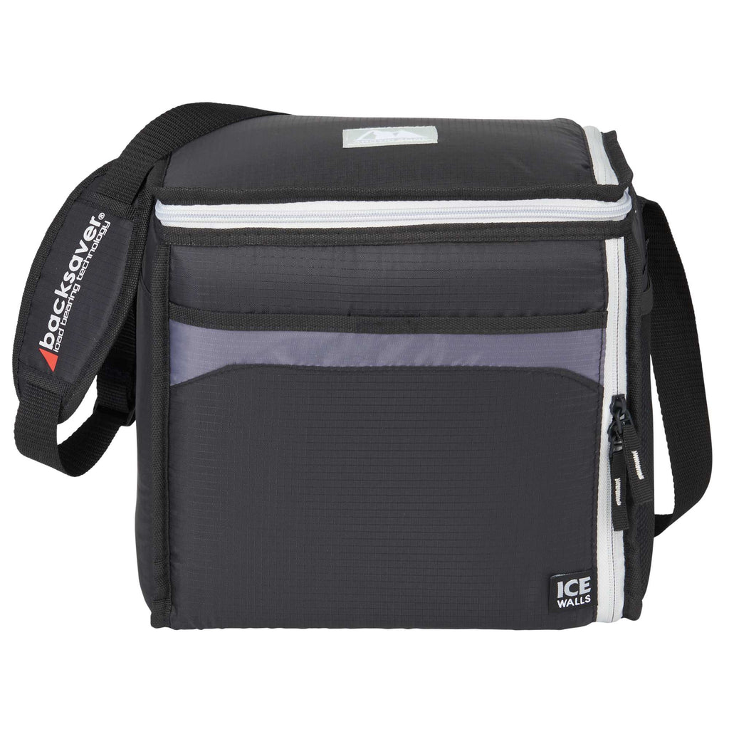 Arctic Zone Ice Wall Cooler for 24 Cans Transfer - Black, Grey - Front 2