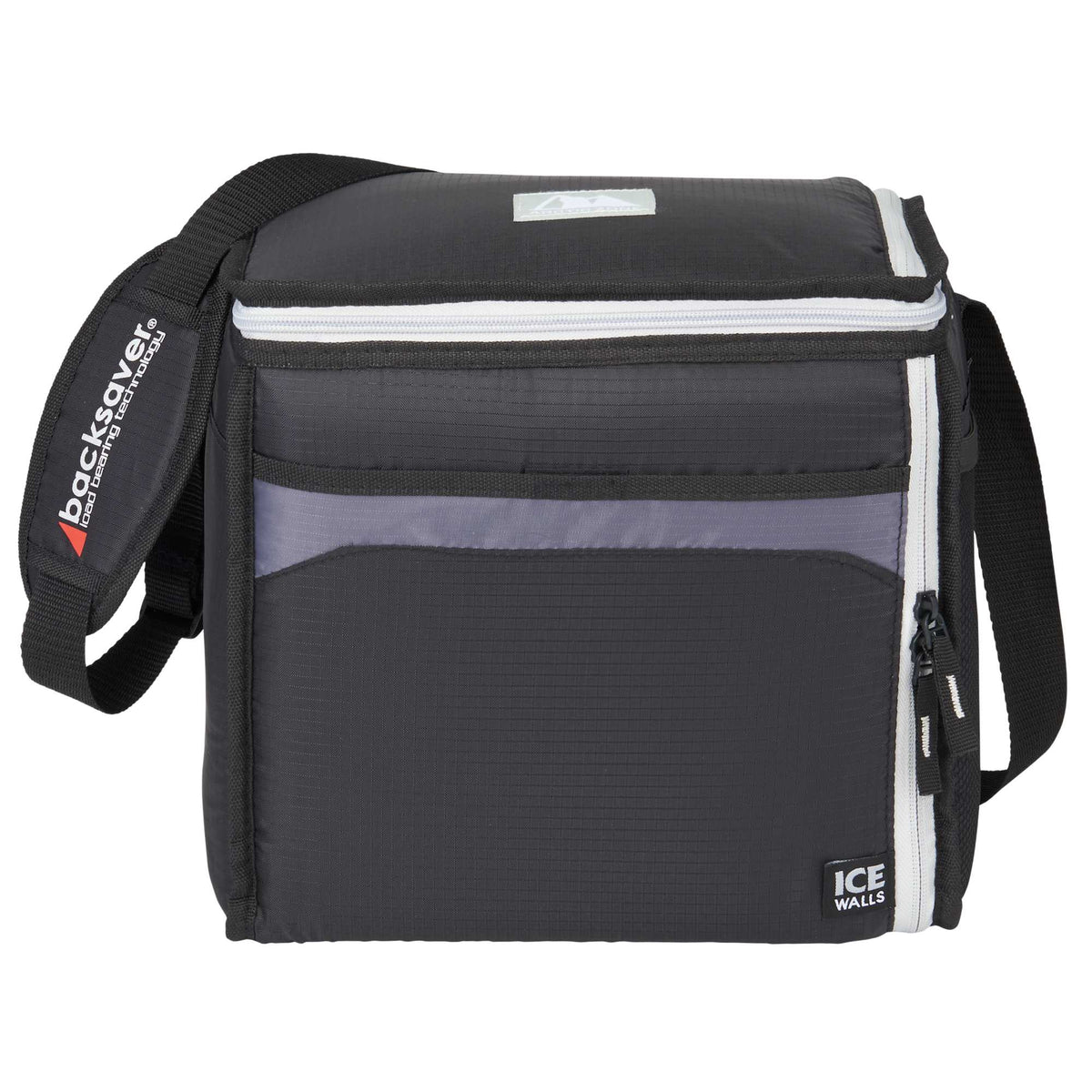 Arctic Zone Ice Wall Cooler for 24 Cans Transfer - Black, Grey - Front 2