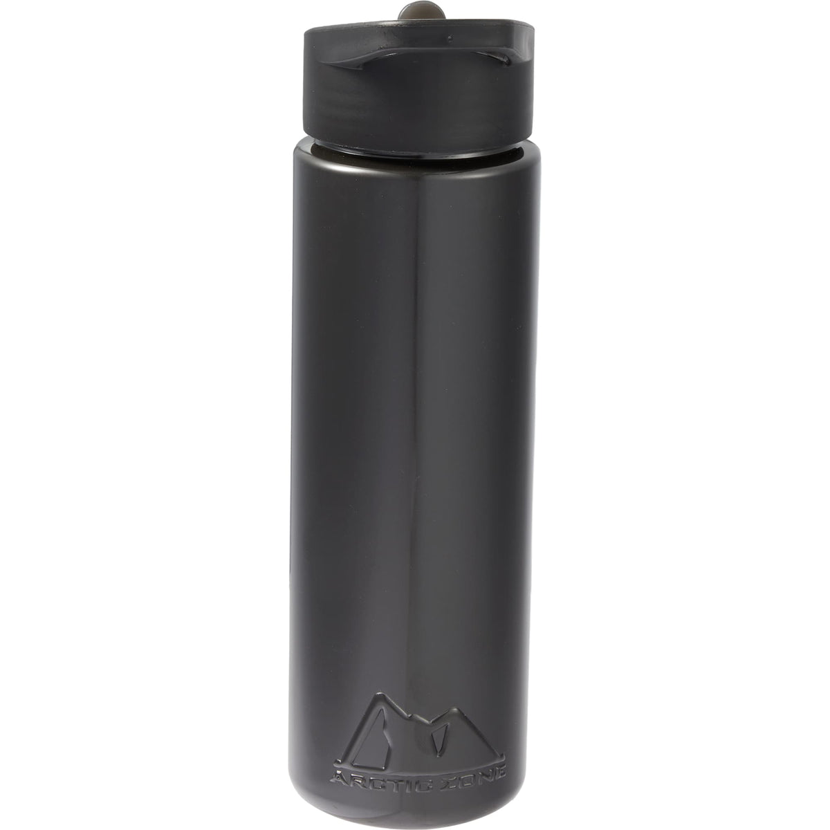 Arctic Zone Metalike Straw Bottle in Tritan Renew, 28 oz - Black - Back