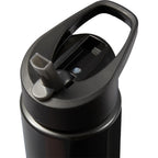 Arctic Zone Metalike Straw Bottle in Tritan Renew, 28 oz - Black - Detail
