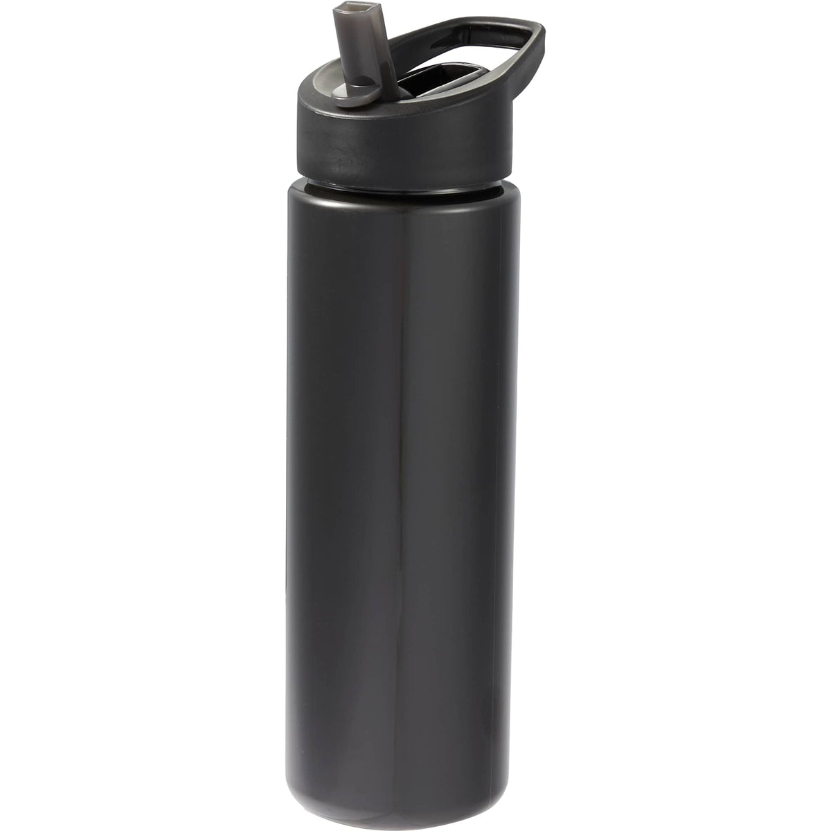 Arctic Zone Metalike Straw Bottle in Tritan Renew, 28 oz - Black - Left Angle