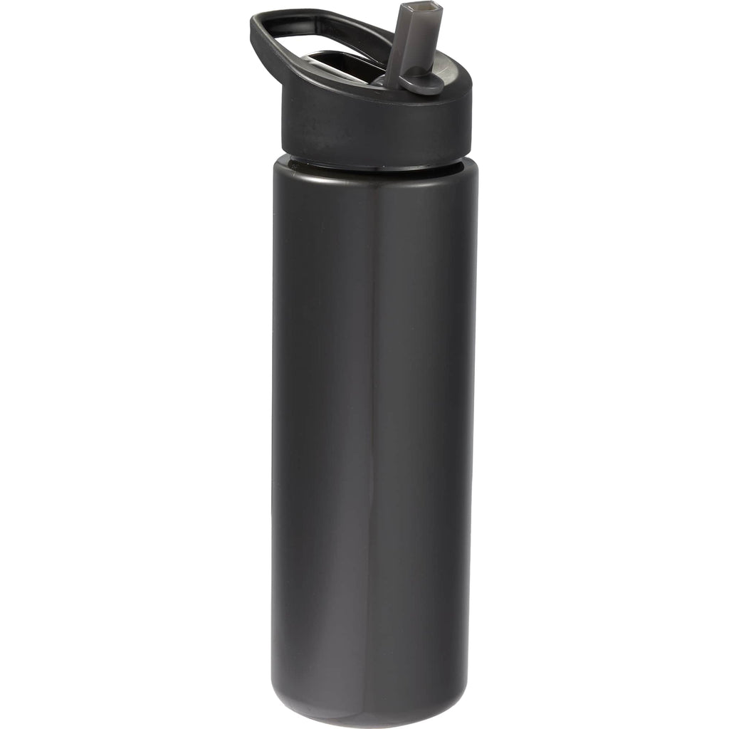Arctic Zone Metalike Straw Bottle in Tritan Renew, 28 oz - Black - Right Angle