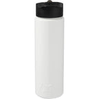 Arctic Zone Metalike Straw Bottle in Tritan Renew, 28 oz - White - Back