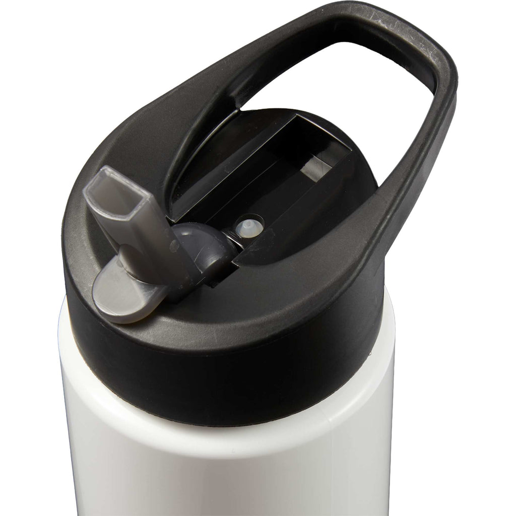 Arctic Zone Metalike Straw Bottle in Tritan Renew, 28 oz - White - Detail