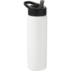 Arctic Zone Metalike Straw Bottle in Tritan Renew, 28 oz - White - Right Angle