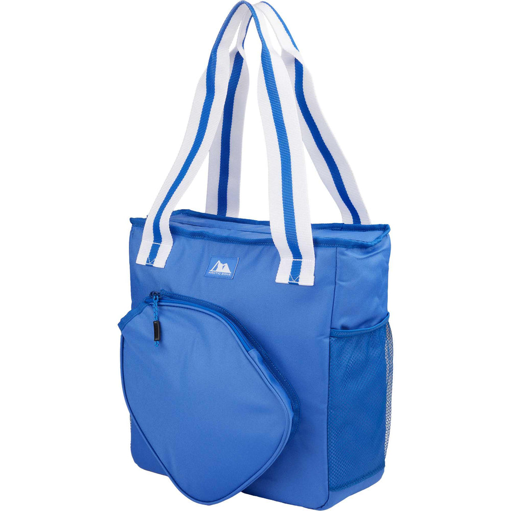 Arctic Zone Pickleball Tote Cooler for 20 Cans Embroidery - Royal - Left Angle
