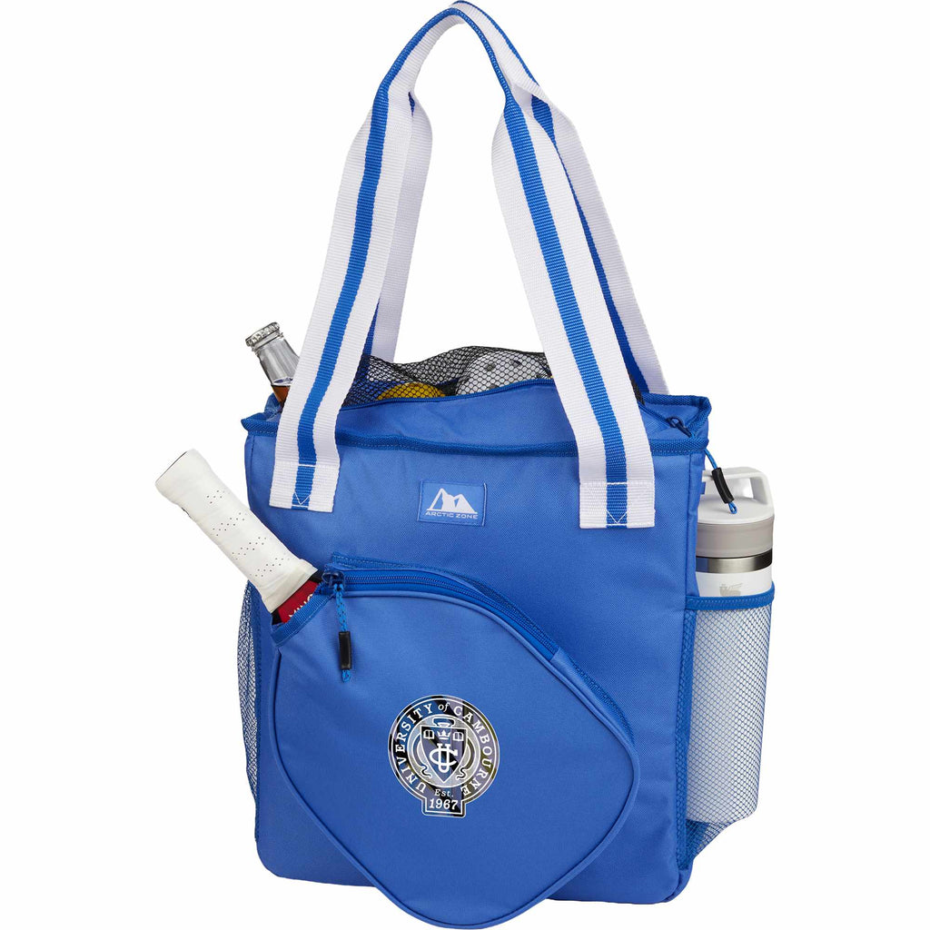Arctic Zone Pickleball Tote Cooler for 20 Cans Embroidery - Royal - Propped