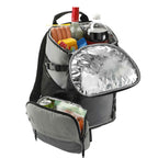 Arctic Zone Recycled Backpack Cooler with Sling Transfer - Gray - Right Angle 3