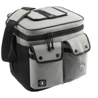 Arctic Zone Recycled Double Pocket Cooler, 24 Cans Transfer - Gray - Right Angle