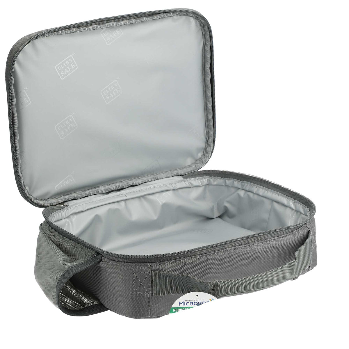 Arctic Zone Recycled Front Opening Lunch Cooler Transfer - Gray - Right Angle 2