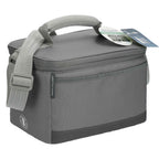 Arctic Zone Recycled Lunch Cooler with Shoulder Strap, 6 Cans Transfer - Gray - Right Angle 3