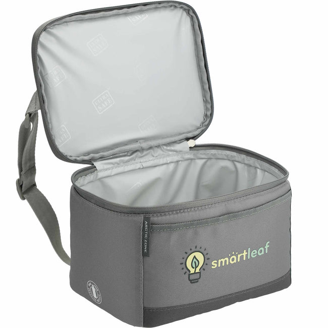 Arctic Zone Recycled Lunch Cooler with Shoulder Strap, 6 Cans Transfer