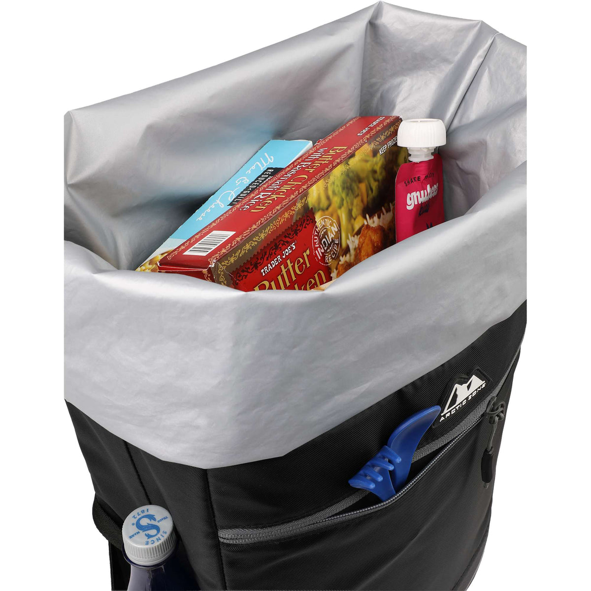 Arctic Zone Rolltop Backpack Cooler for 20 Cans Transfer - Black - Detail