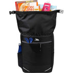Arctic Zone Rolltop Backpack Cooler for 20 Cans Transfer - Black - Propped