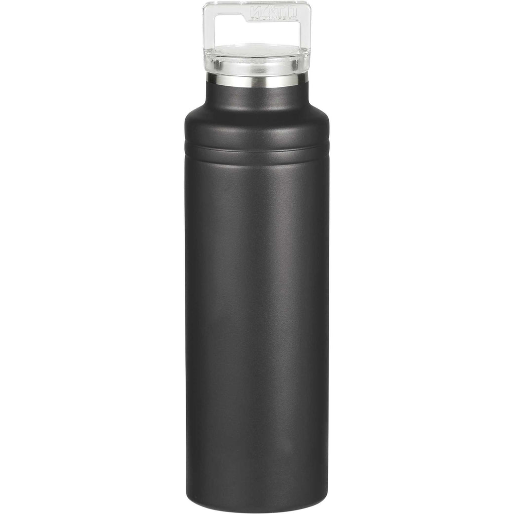 Arctic Zone Titan Copper Insulated Bottle, 20 oz Laser Engraving - Black - Back