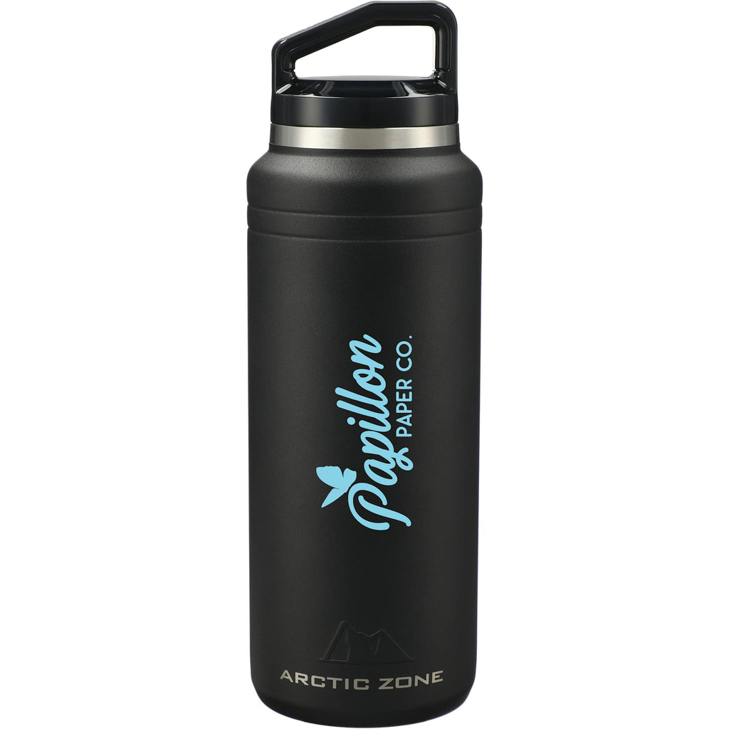 Arctic Zone Titan Copper Insulated Bottle, 32 oz - Black - Front