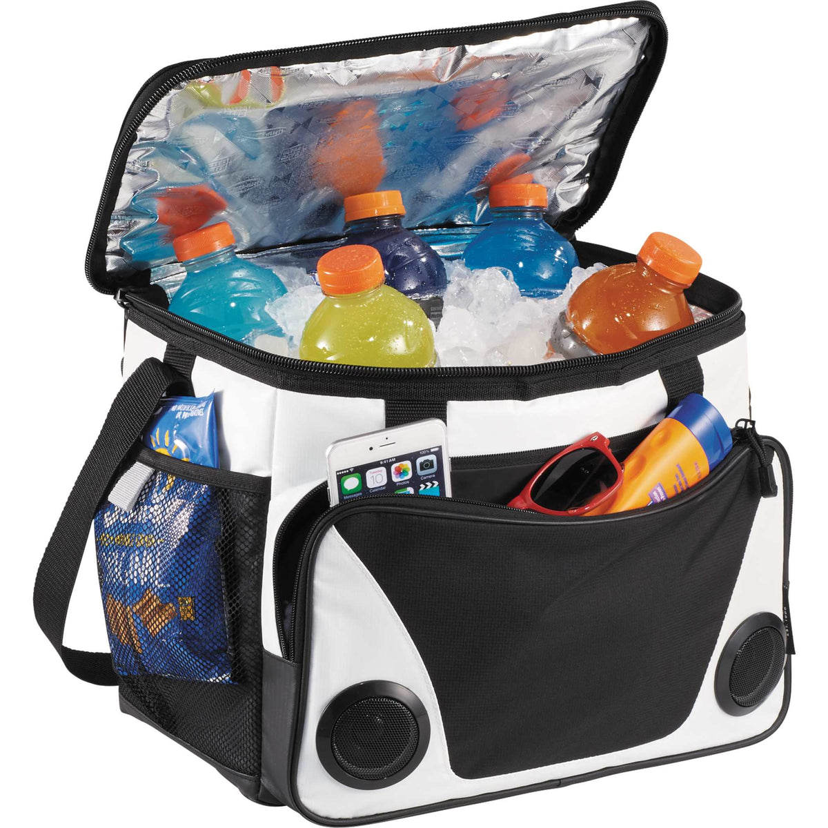 Arctic Zone Titan Deep Freeze Cooler with Bluetooth Speakers Transfer - White - Photo 5