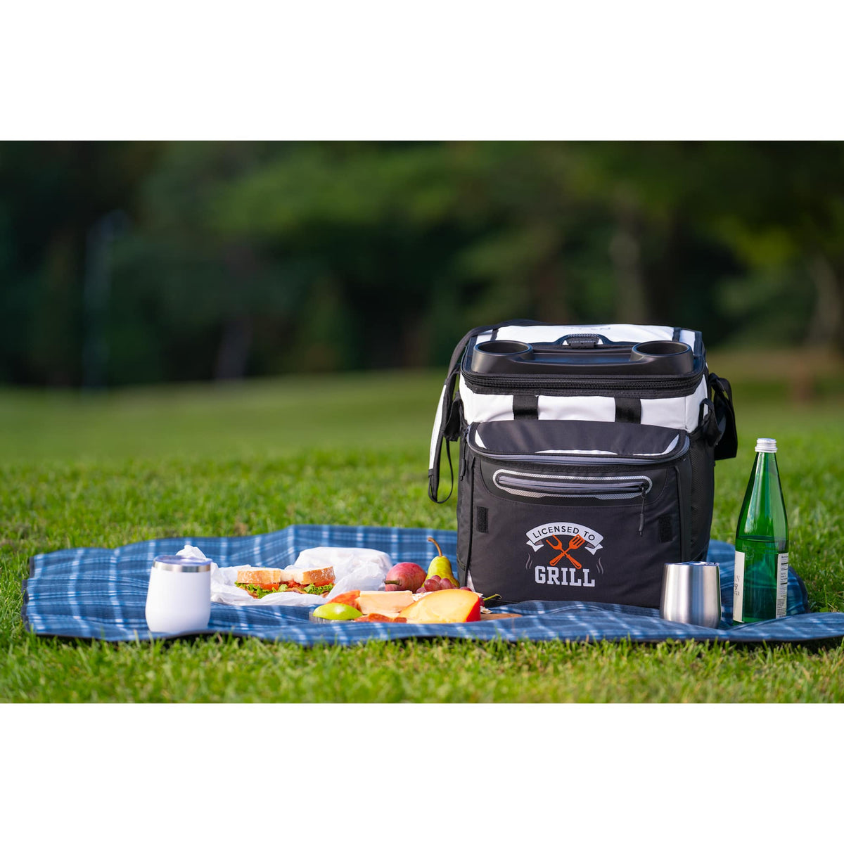 Arctic Zone Titan Deep Freeze Rolling Cooler with Cart Transfer - White - Front