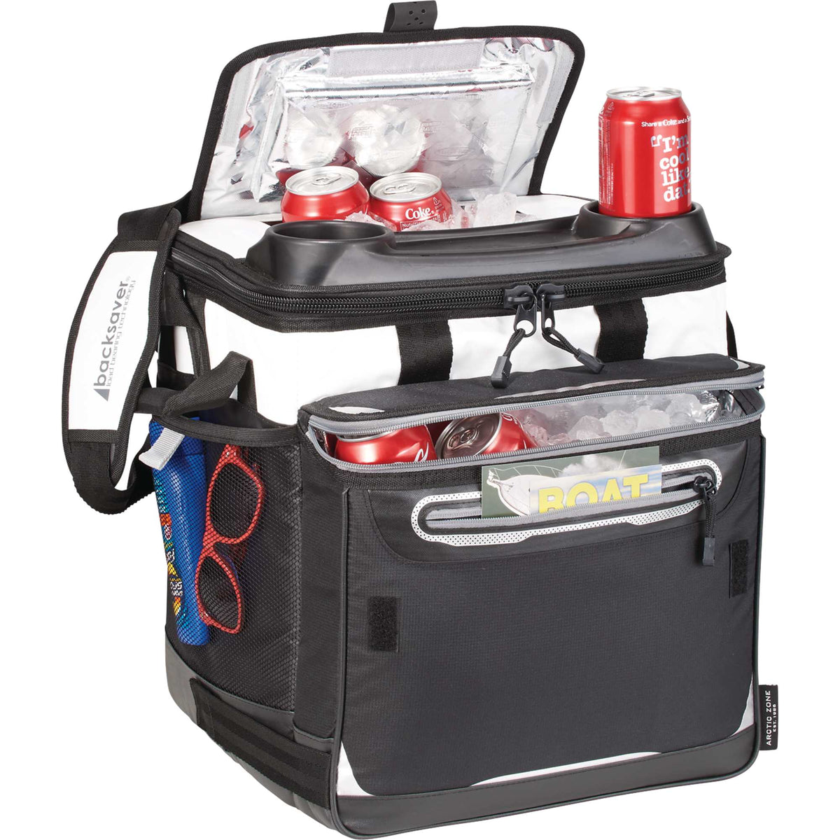 Arctic Zone Titan Deep Freeze Rolling Cooler with Cart Transfer - White - Photo 9