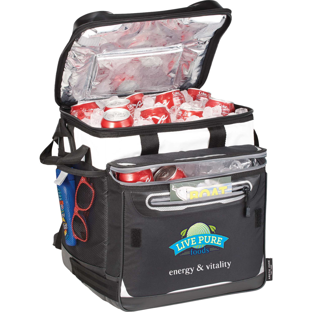 Arctic Zone Titan Deep Freeze Rolling Cooler with Cart Transfer - White - Photo