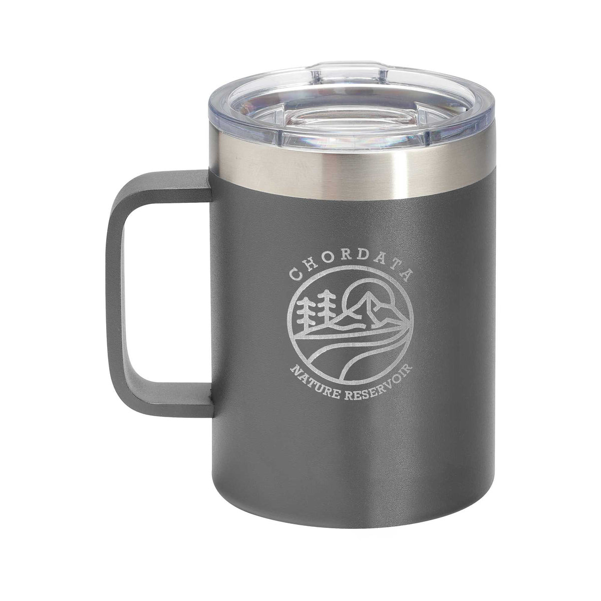 Arctic Zone Titan Thermal HP Copper Insulated Mug, 14 oz Laser Engraving - Gray - Front