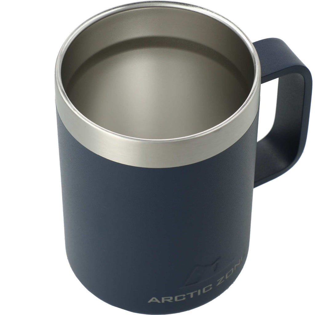 Arctic Zone Titan Thermal HP Copper Insulated Mug, 14 oz Laser Engraving - Navy - Right Angle 2