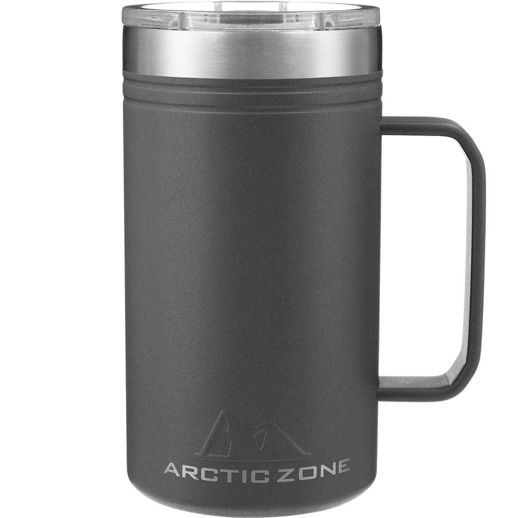 Arctic Zone Titan Thermal HP Copper Insulated Mug, 24 oz Laser Engraving - Gray - Front 3