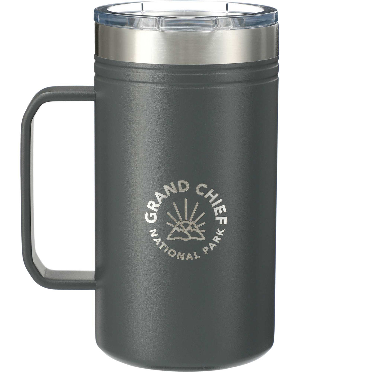Arctic Zone Titan Thermal HP Copper Insulated Mug, 24 oz Laser Engraving - Gray - Front