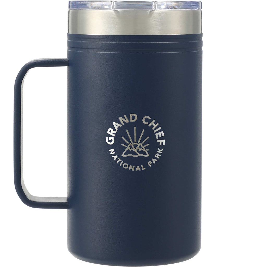 Arctic Zone Titan Thermal HP Copper Insulated Mug, 24 oz Laser Engraving - Navy - Front 2