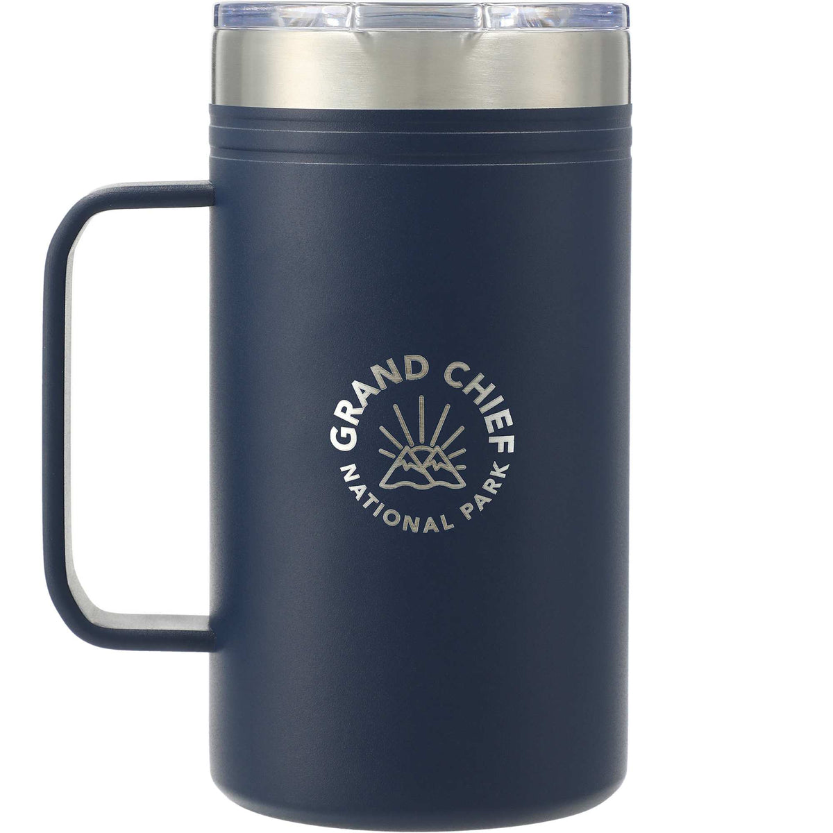 Arctic Zone Titan Thermal HP Copper Insulated Mug, 24 oz Laser Engraving - Navy - Front 2