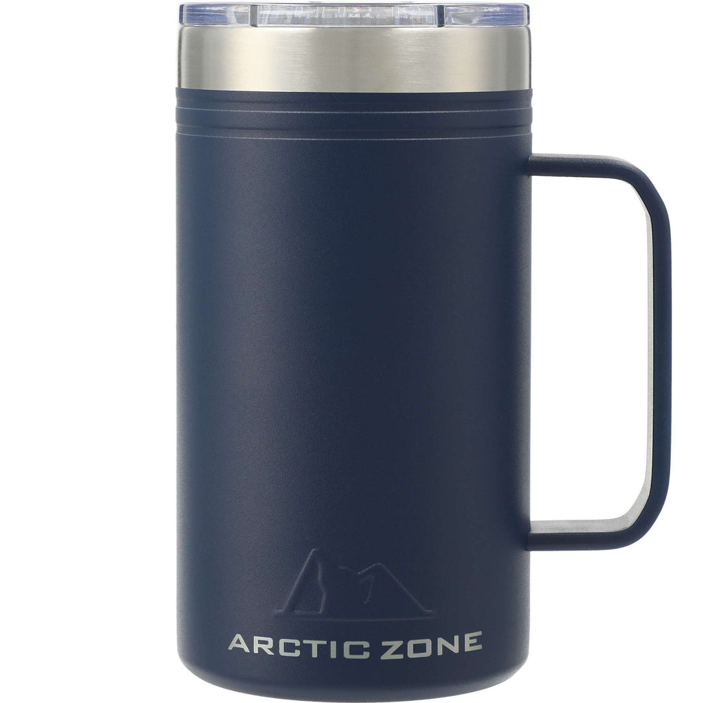 Arctic Zone Titan Thermal HP Copper Insulated Mug, 24 oz Laser Engraving - Navy - Front 3