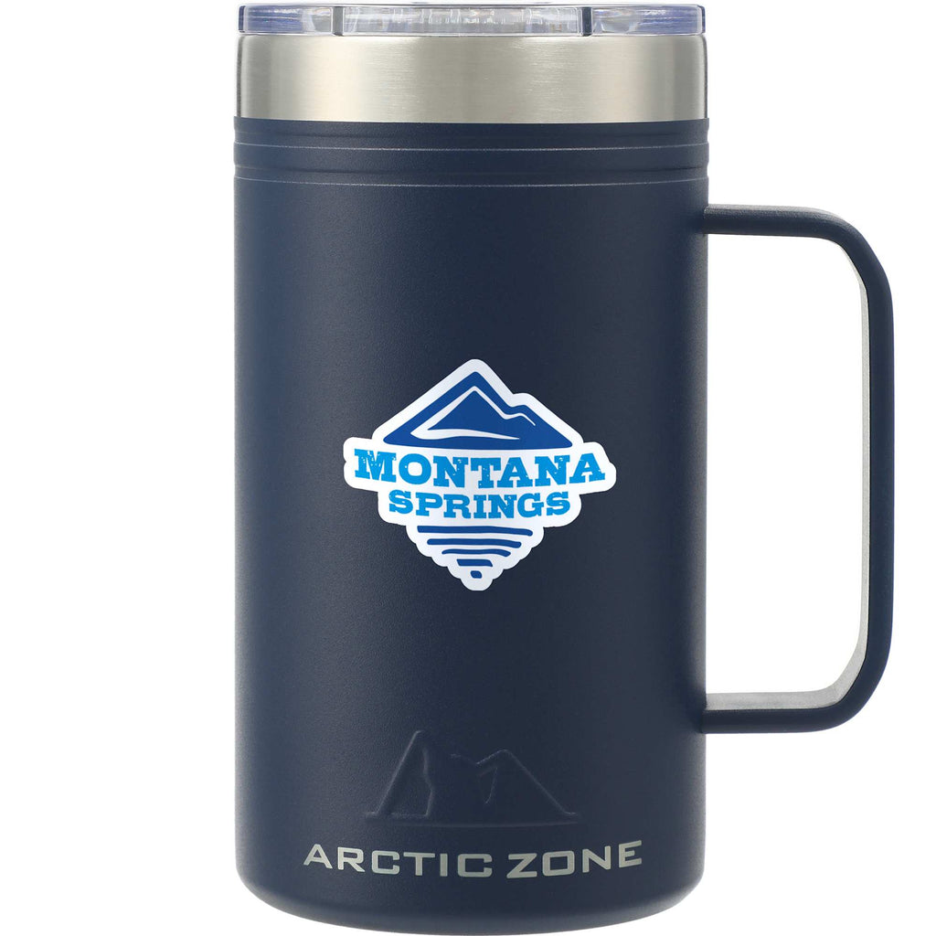 Arctic Zone Titan Thermal HP Copper Insulated Mug, 24 oz Laser Engraving - Navy - Front