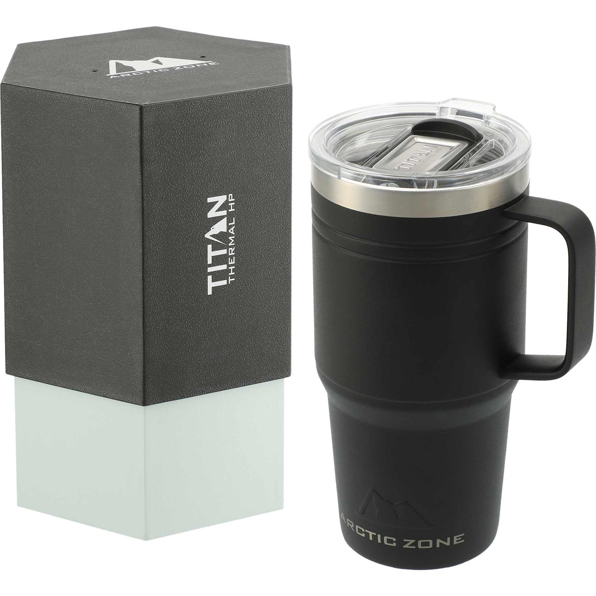 Arctic Zone Titan Thermal HP Recycled Mug, 20 oz - Black - Left Angle 4