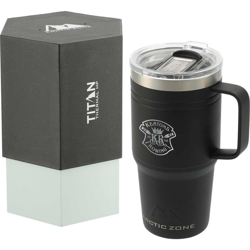 Arctic Zone Titan Thermal HP Recycled Mug, 20 oz - Black - Left Angle
