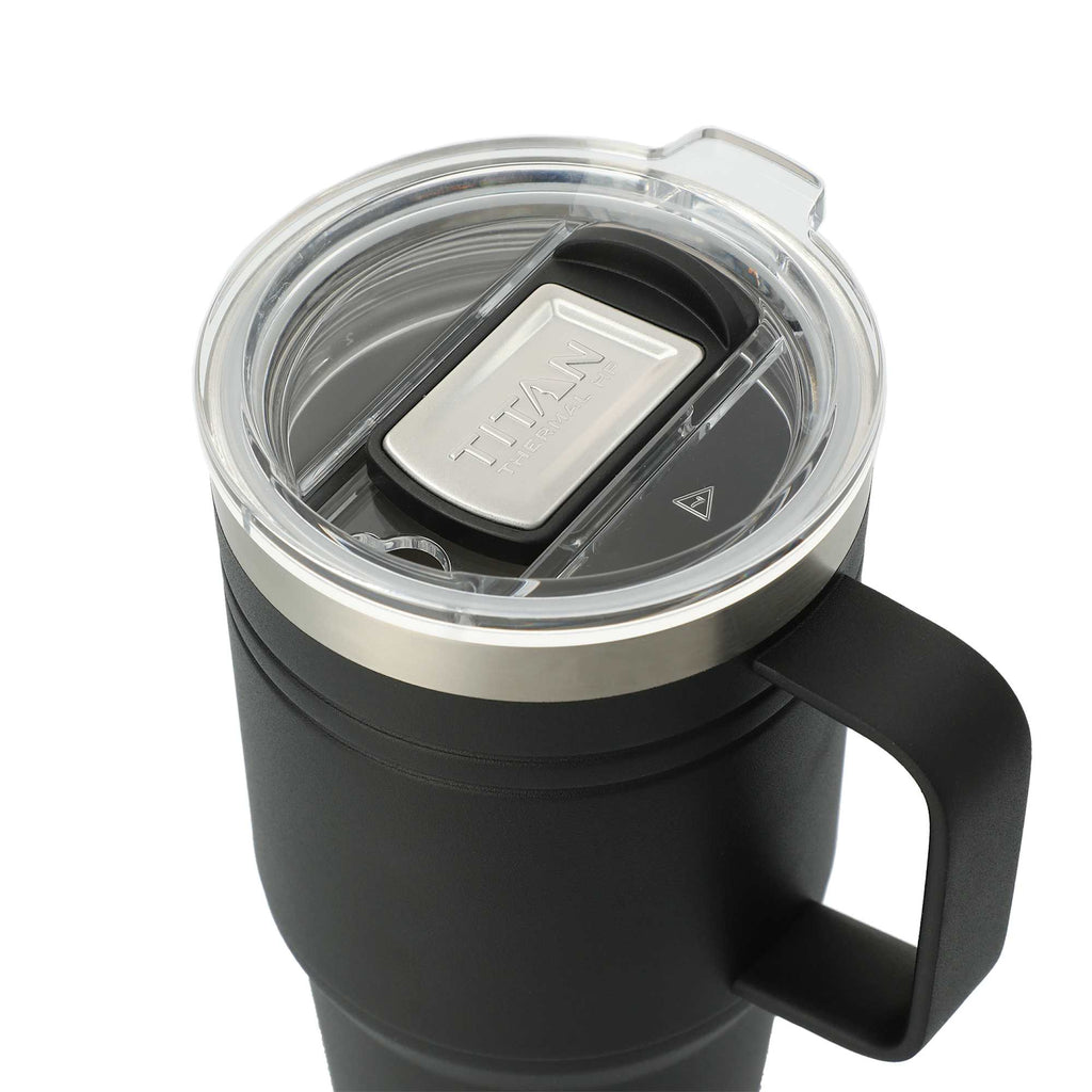 Arctic Zone Titan Thermal HP Recycled Mug, 20 oz Laser Engraving - Black - Left Angle 2