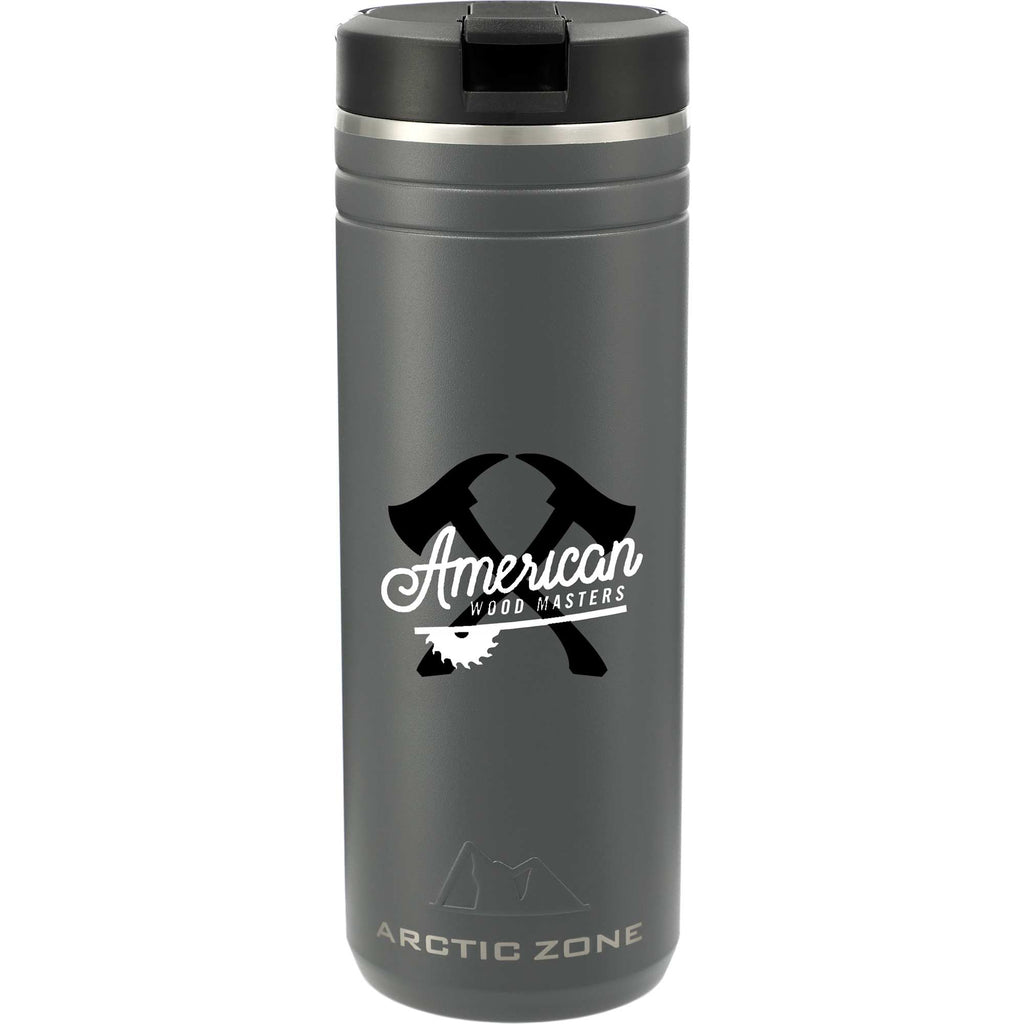 Arctic Zone Titan Thermal HP Straw Tumbler with Loop, 24 oz Laser Engraving - Gray - Front