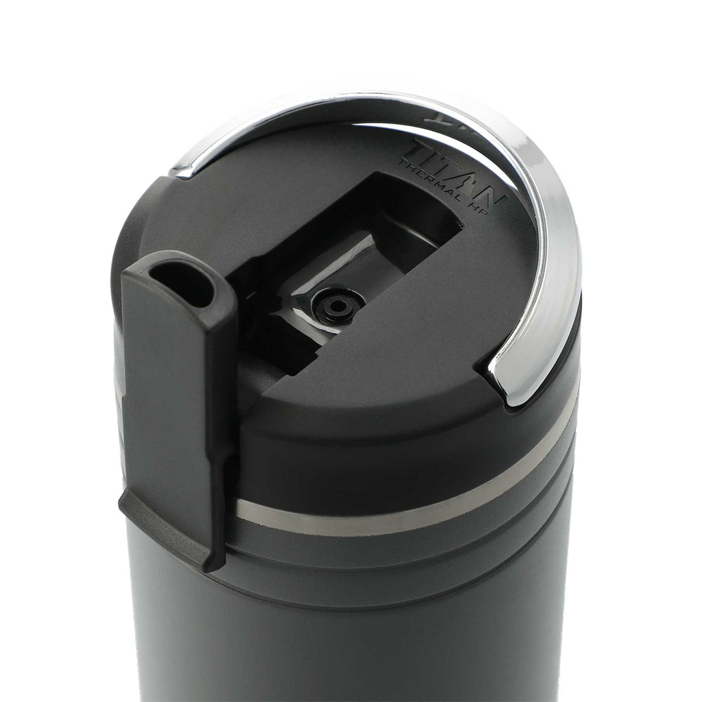Arctic Zone Titan Thermal HP Straw Tumbler with Loop, 24 oz Laser Engraving - Gray - Left Angle 2
